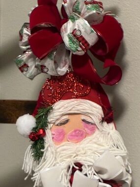 Christmas Santa  Tree, Wall, Door Hanging